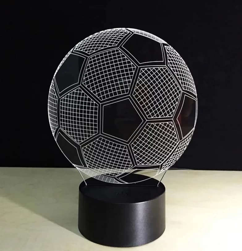 Zaparkorun Noční 3D LED lampa - fotbalový míč - náhled 3