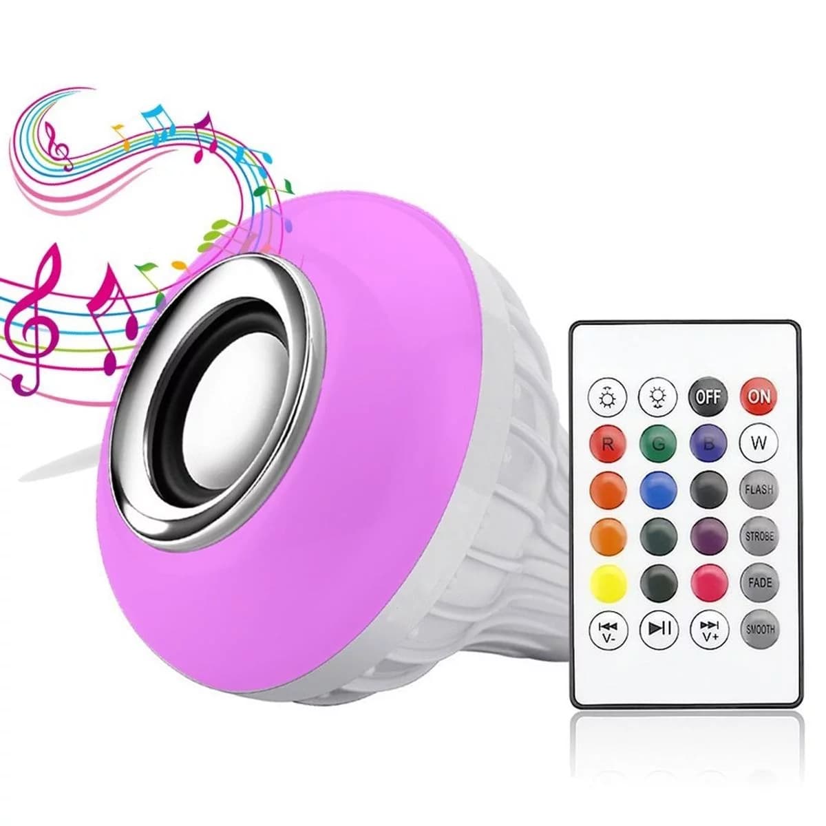 Zaparkorun LED RGB barevná žárovka s Bluetooth reproduktorem - náhled 5