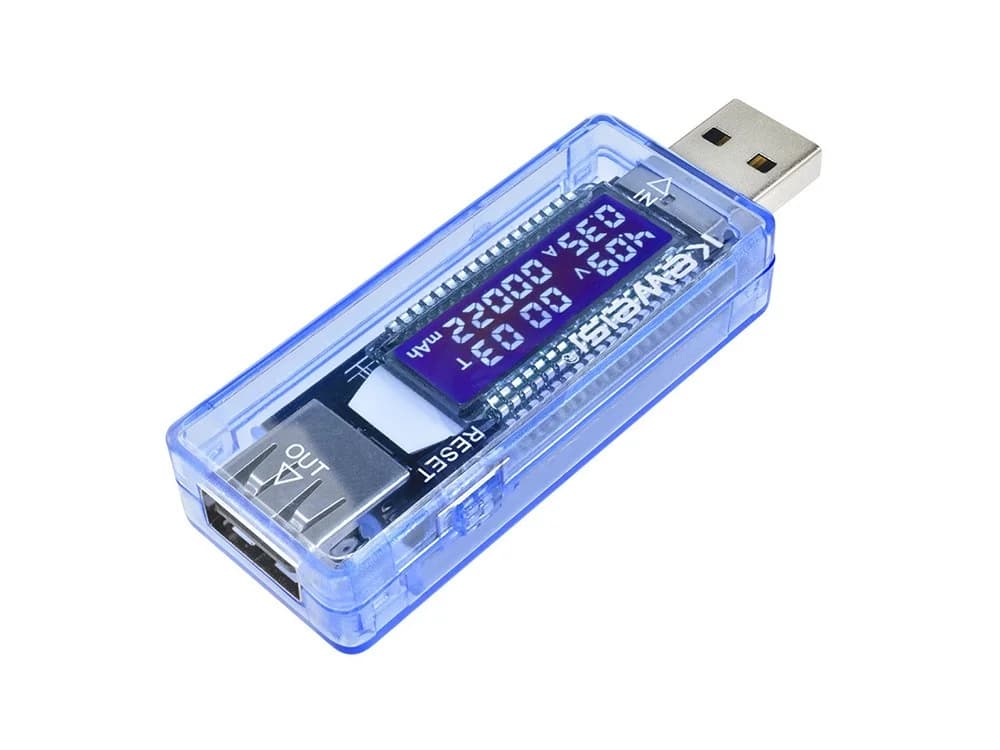 VERK USB tester napětí voltmetr/ampérmetr - náhled 2