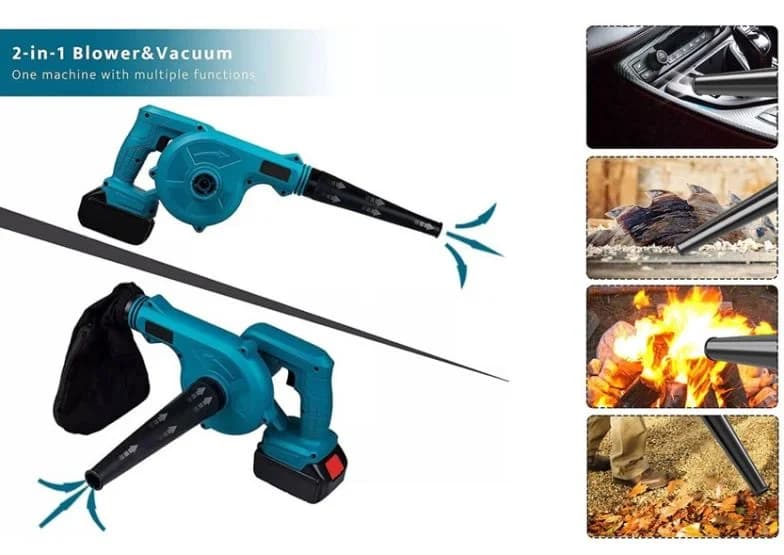 Aku fukar na listí HAYAMI HA-1045 2v1 + 2x baterie + příslušenství - náhled 3