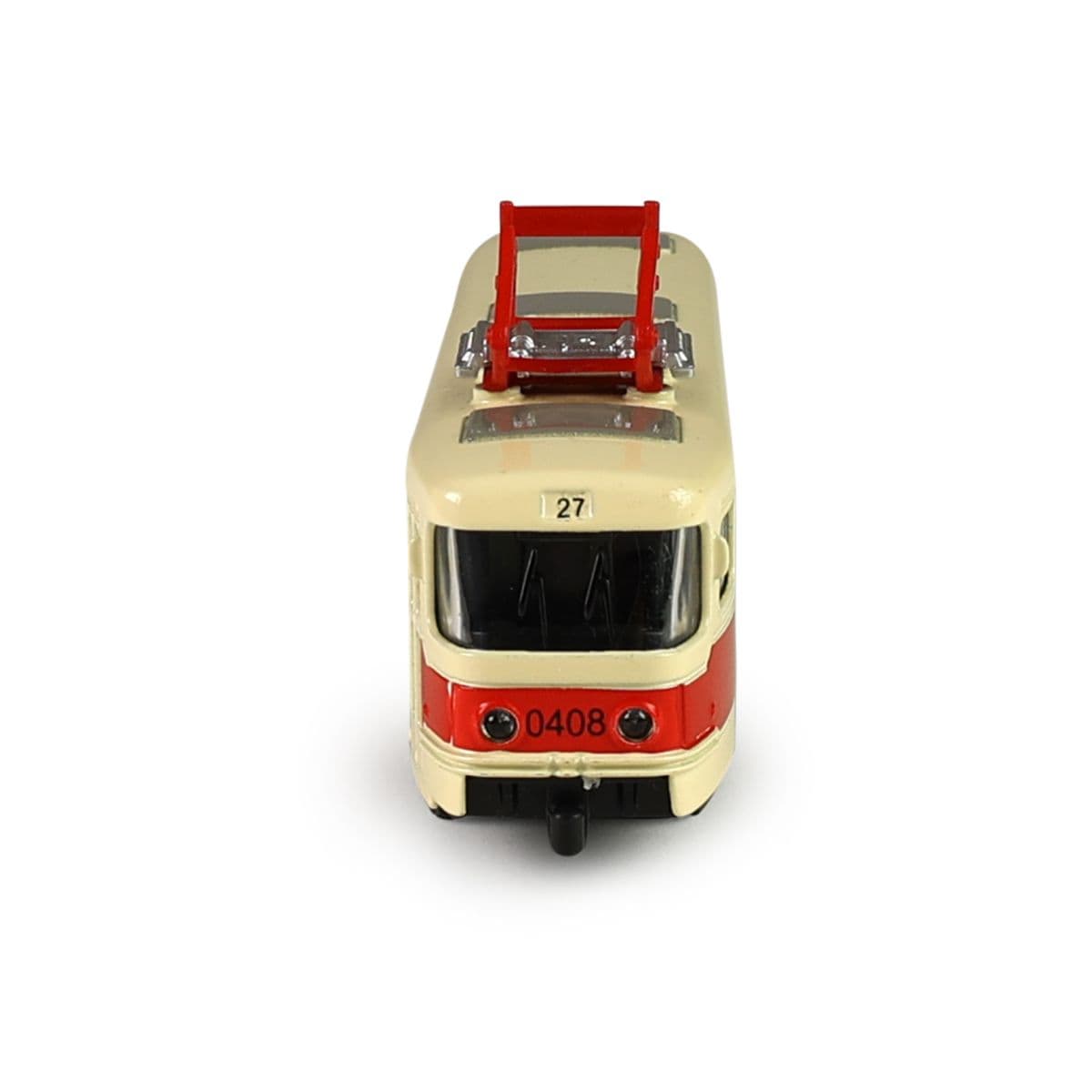 RAPPA Kovová česká retro tramvaj Tatra T3 s otevíracími středními dveřmi - 16cm - červená - náhled 2
