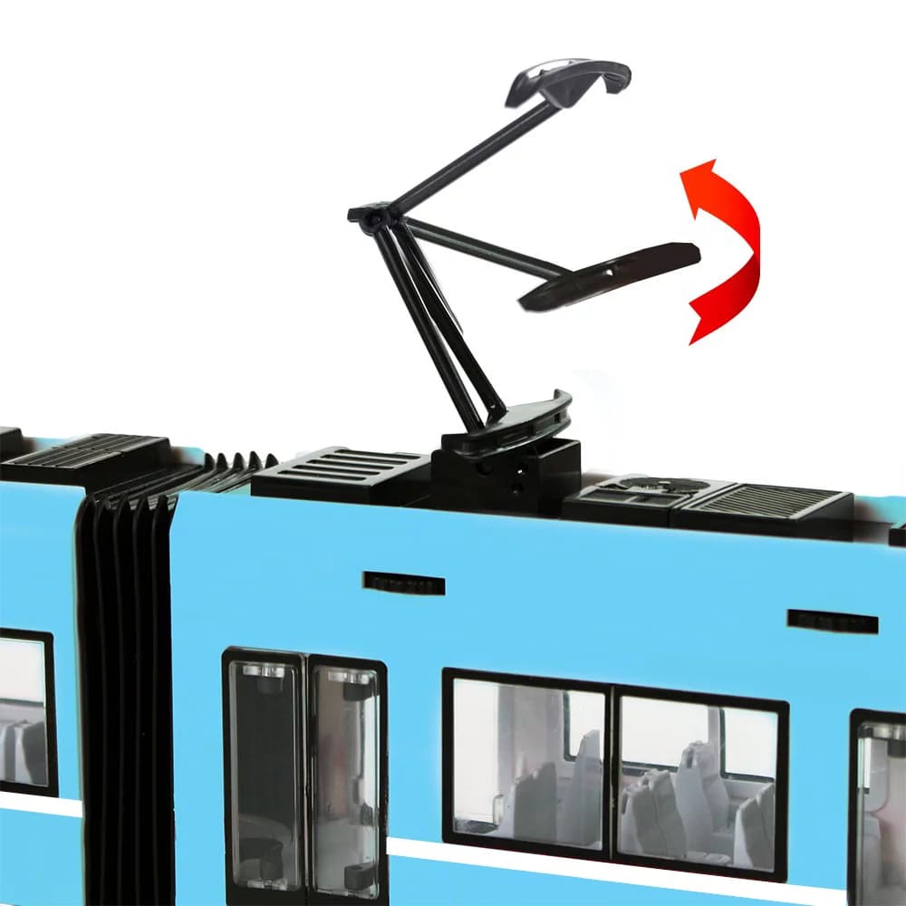 RAPPA Moderní kloubová tramvaj s otevíracími dveřmi - 47 cm - Rappa - náhled 4