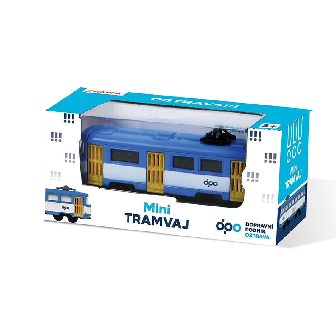 RAPPA Kovová mini tramvaj Tatra T3 - DPO Ostrava - 8,5 cm - Rappa - náhled 5