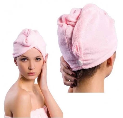 Zaparkorun Ručník - turban na vysoušení vlasů pro děti - žlutý