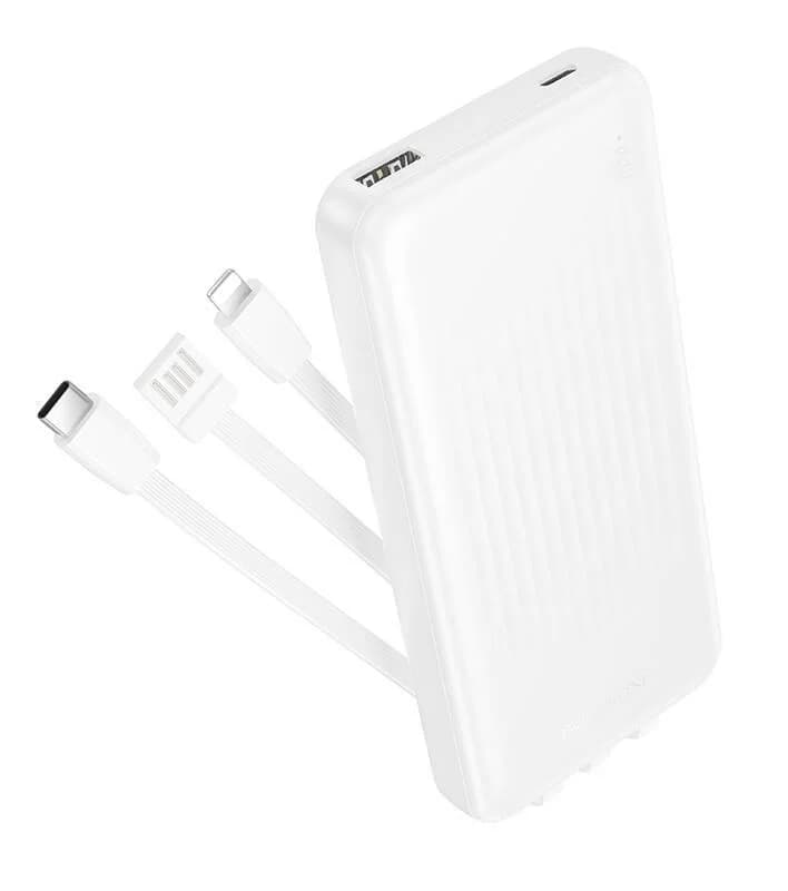Powerbanka s kapacitou 10 000 mAh - Borofone BJ79 Clerver - bílá