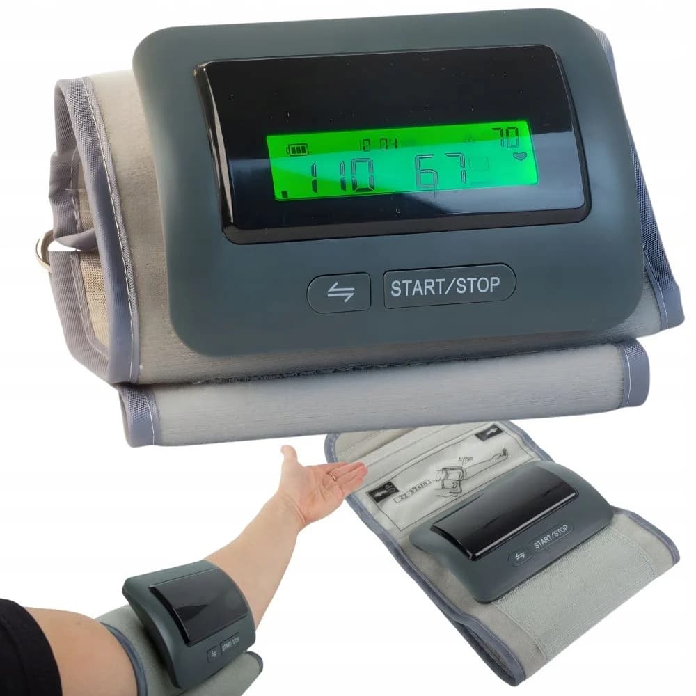 Elektrický automatický tlakoměr na paži - automatické měření pulsu a tlaku - VERK 27523