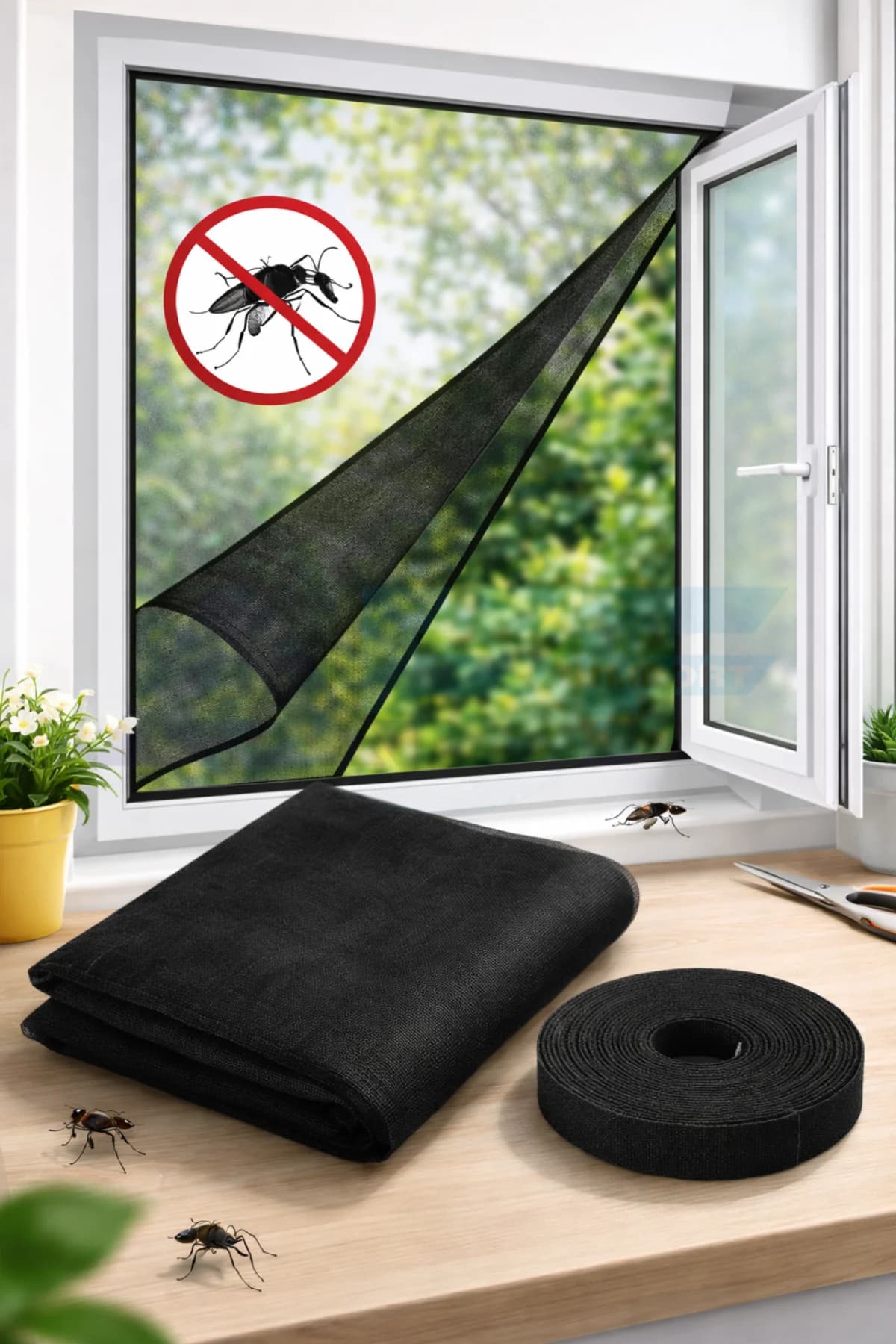 AFF Síť do okna proti hmyzu - 150 x 180 cm -