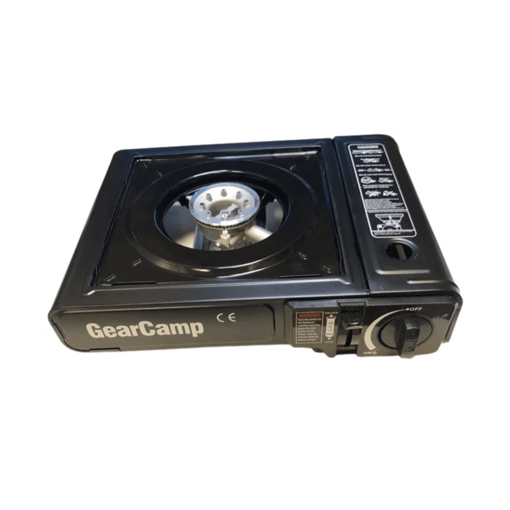Cestovní plynový vařič GearCamp BDZ-155-A na plynové kartuše + kufřík