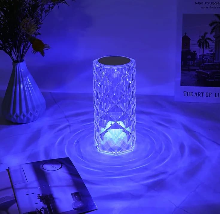 Home & Marker LED dotyková křišťálová lampa s 3 druhy barev