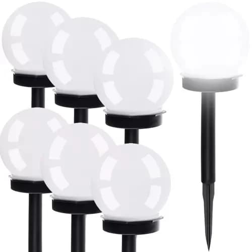 Gardlov Sada solárních zahradních lamp - koule - 6 ks