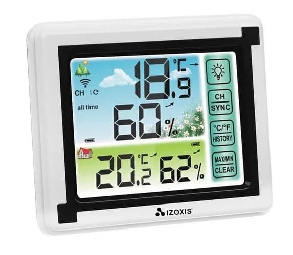 Izoxis Bezdrátová meteostanice a vlhkoměr IZOXIS 00015746