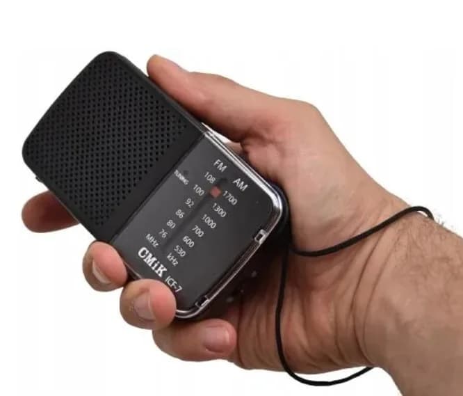 Multifunkční kapesní rádio CMiK ICF-7 - šedé