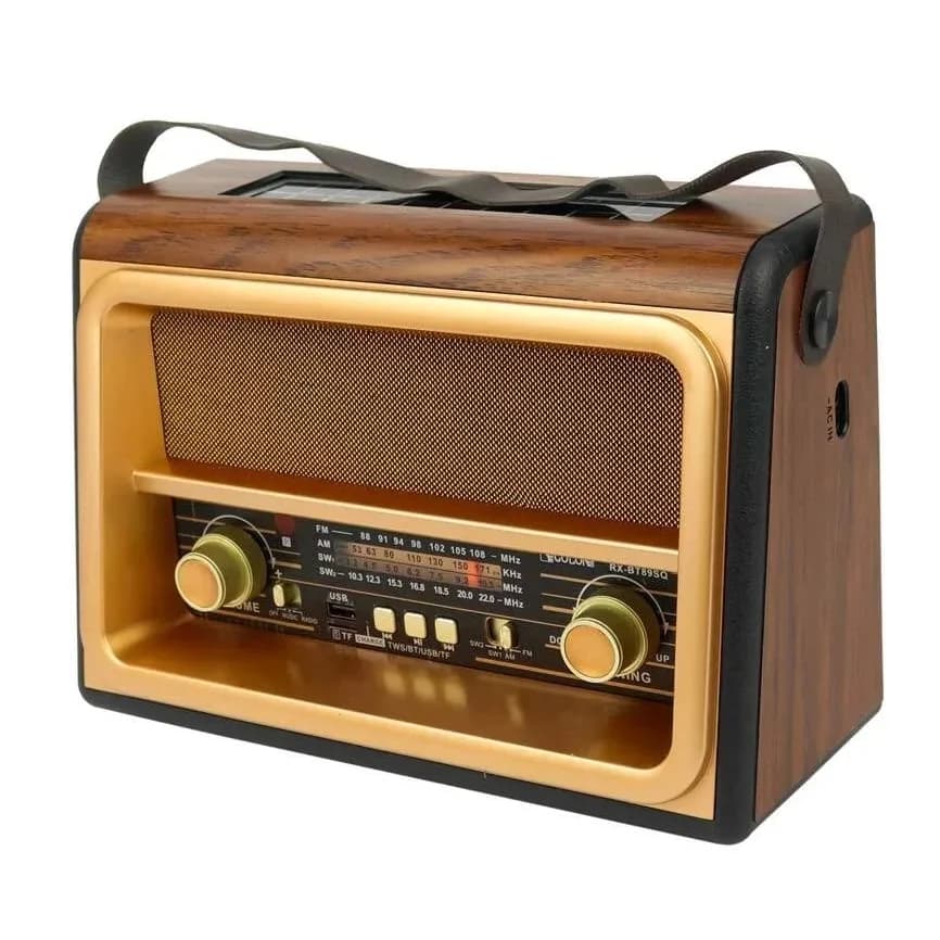 Retro rádio s Bluetooth, USB, MicroSD a solárním napájením - GOLON RX-BT88SQ