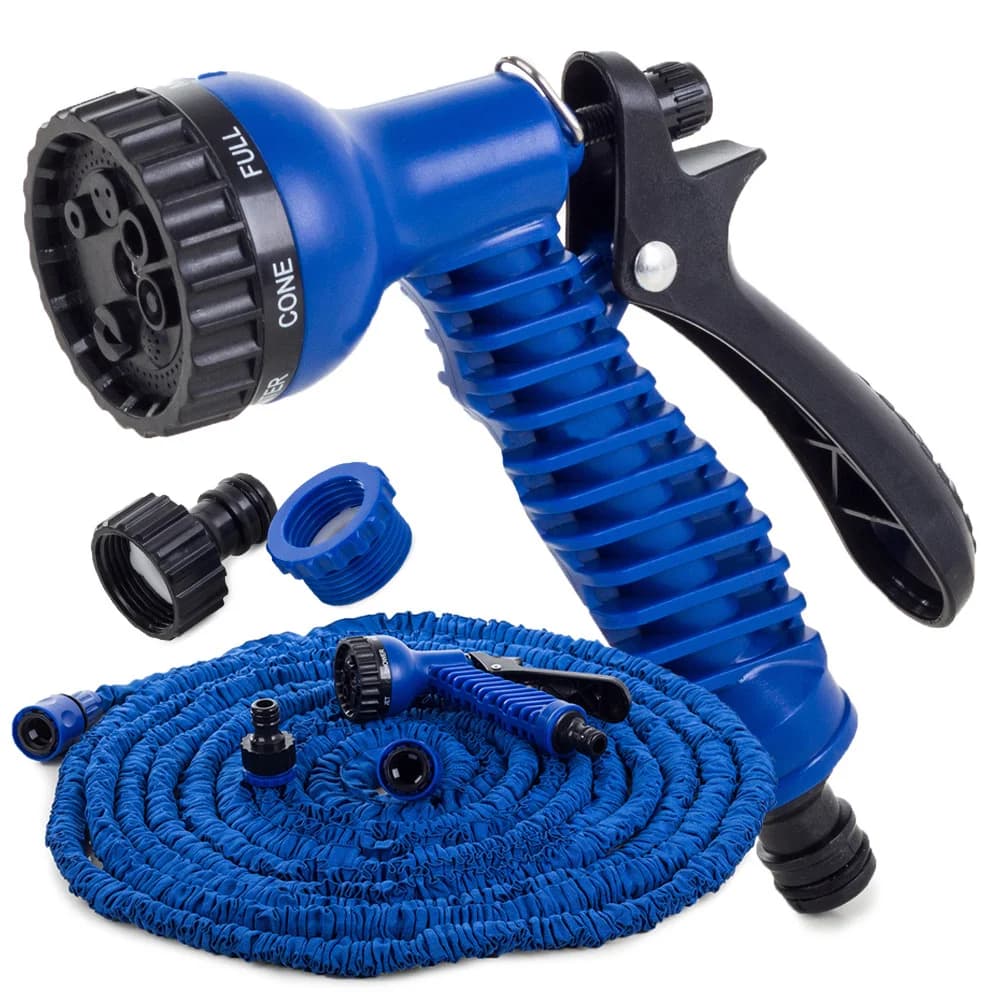 Flexibilní hadice s rozprašovačem Magic Hose - 30 m - modrá