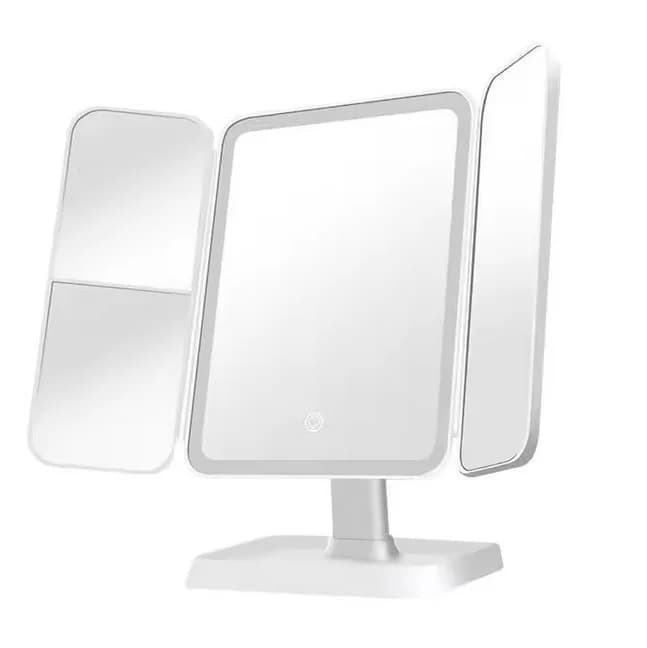 Kosmetické zrcátko NZ-911 s LED svícením a 360° otáčením -