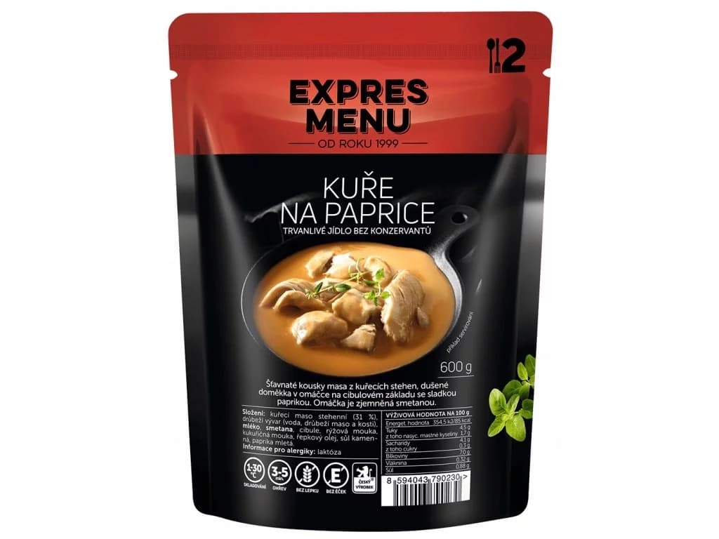 Expresmenu Kuře na paprice - 2 porce - Expres Menu