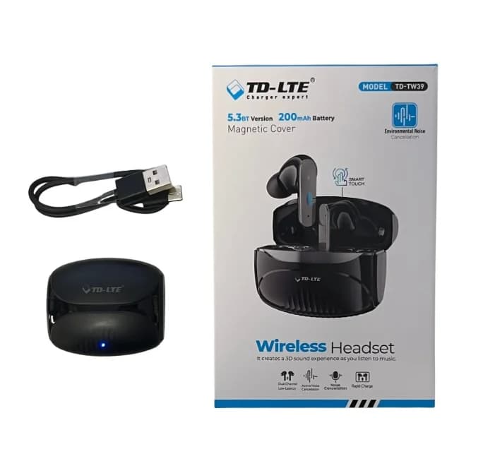 Bezdrátová sluchátka TD-LTE TD-TW39 - černá