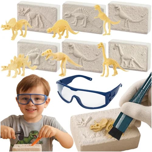 KRUZZEL Dětská sada pro vykopávání dinosaurů Kruzzel