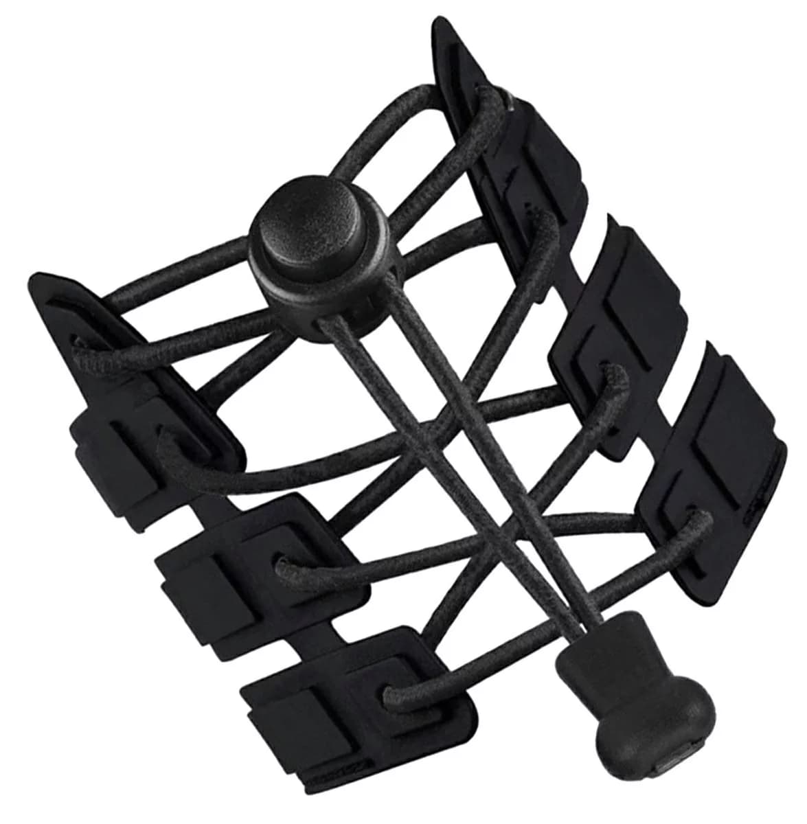 Zaparkorun Elastické gumové stahovací tkaničky - 100 cm - černé